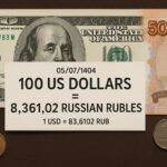 هر 100 دلار چند روبل روسیه است